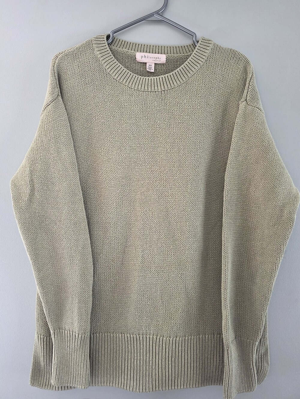 Philosophy Sage Green Knit Sweater